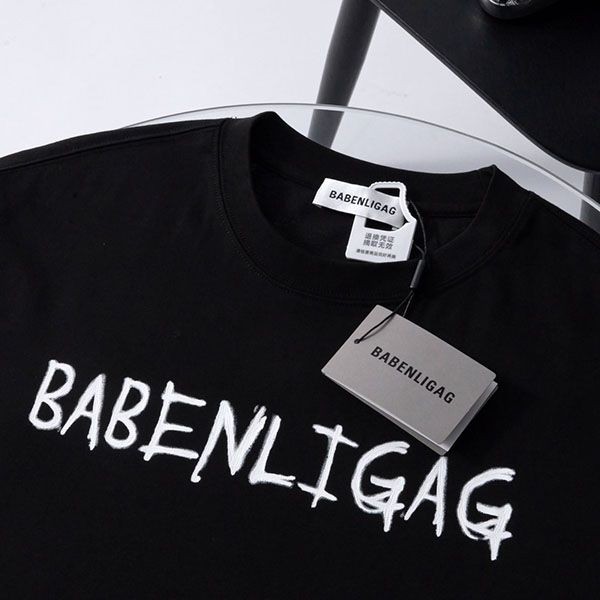 使い勝手良しバレンシアガ メンズ LOGO ミディアムフィット Tシャツ パロディ baf97377